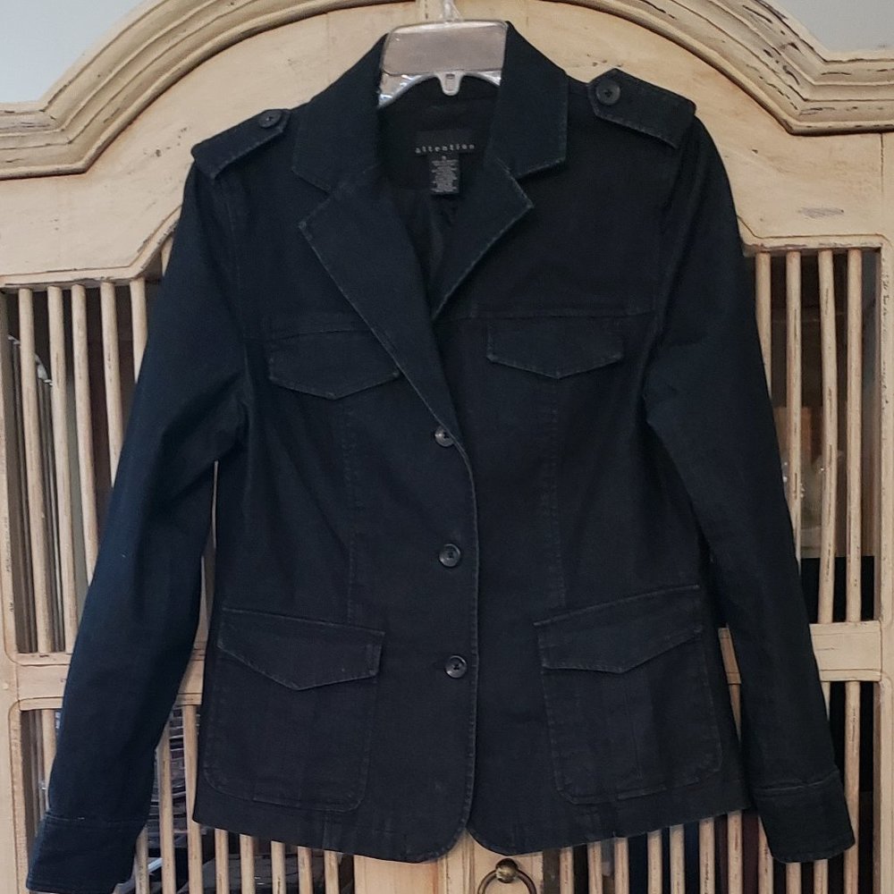 Black Jean Jacket Blazer